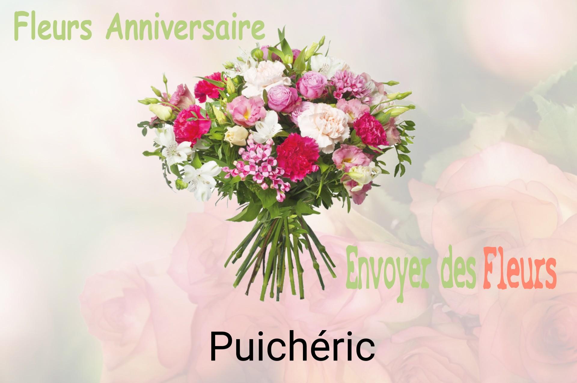 Bouquet de fleurs d’anniversaire livré à Puichéric